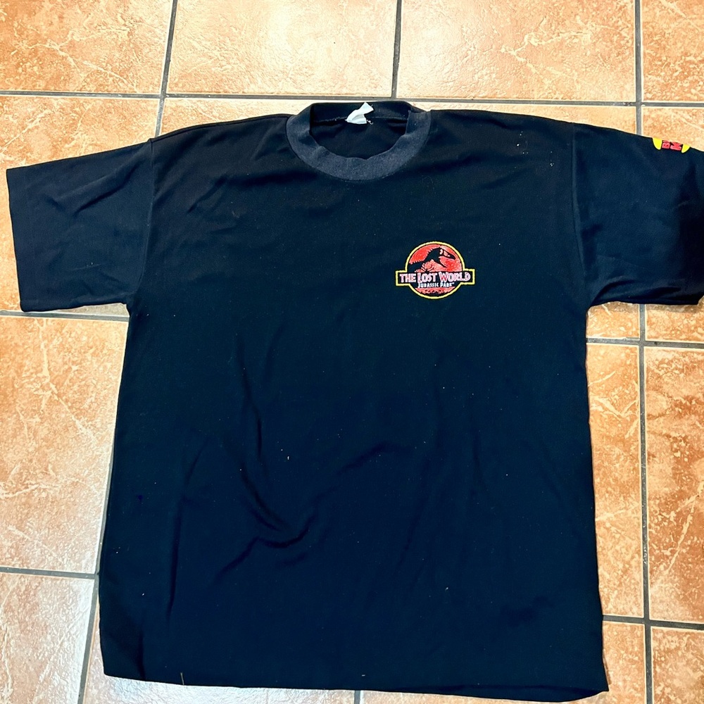 ULTRA RARE 1997 JURASSIC PARK Burger King T-Shirt Size L LOST WORLD Single Stch